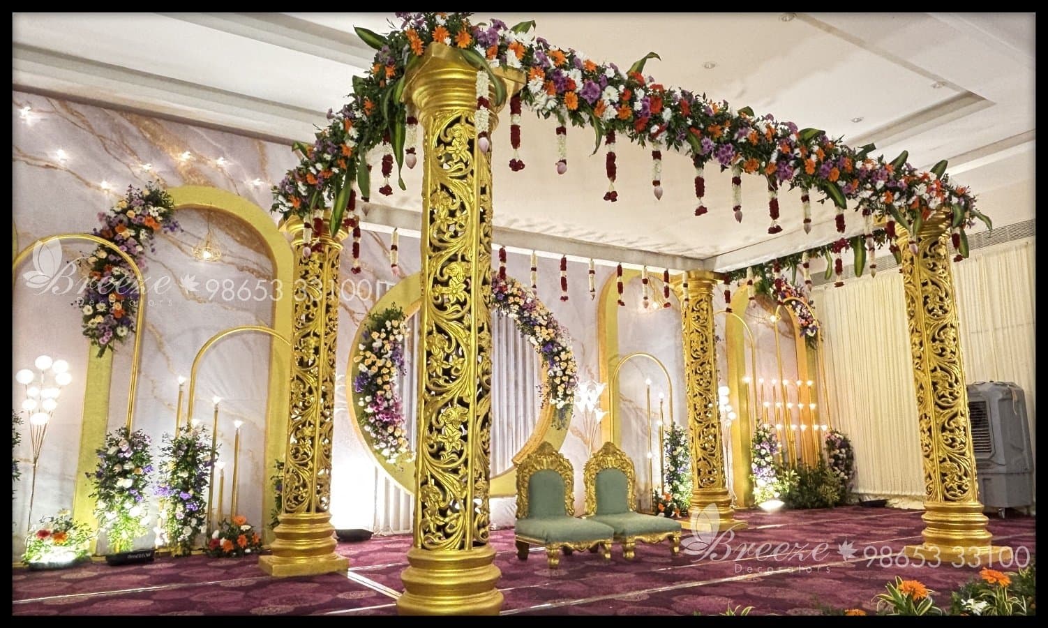 Transform Your Wedding at Kettimelam Mahal: Expert Decoration by Breeze Decorators Coimbatore - Original Full Size Photo 12