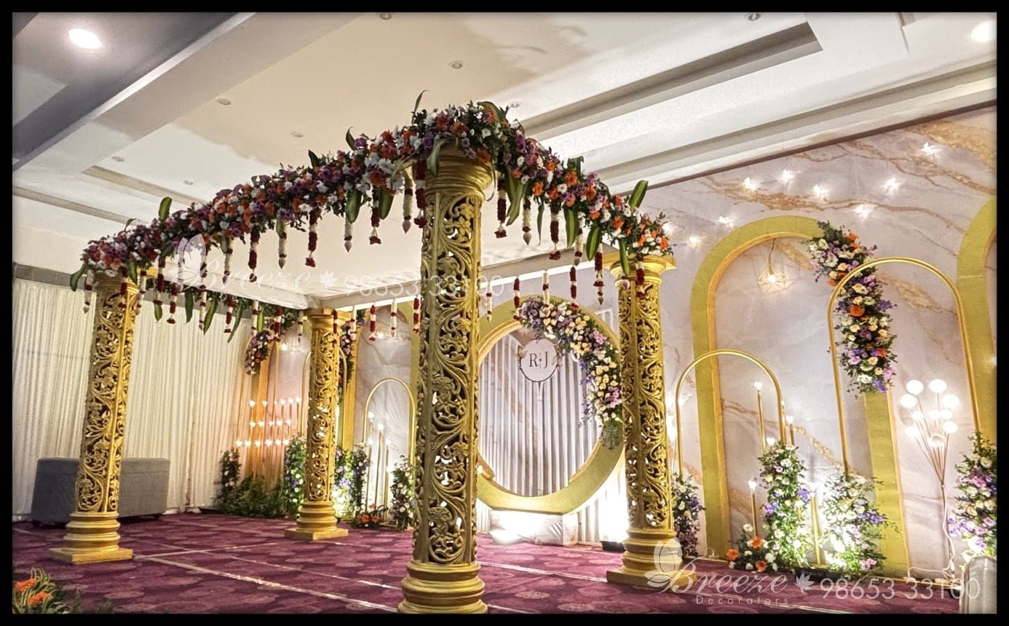 Transform Your Wedding at Kettimelam Mahal: Expert Decoration by Breeze Decorators Coimbatore - Original Full Size Photo 11