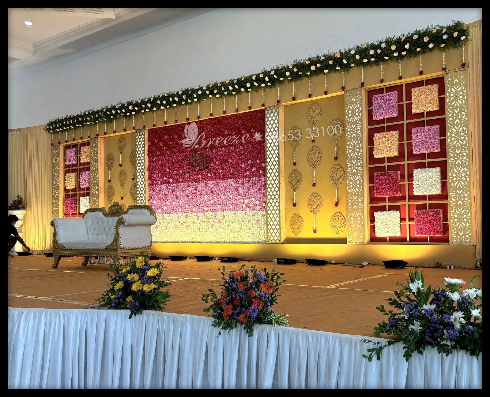 Wedding Decorations by Breeze Decorators at Shree Devi Mahal, Neelambur